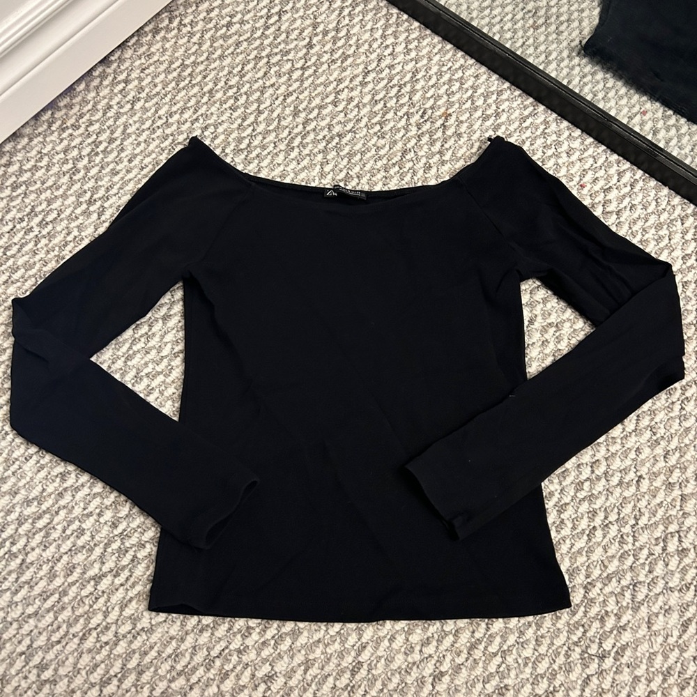 Elegant Black Off-Shoulder Women's Top